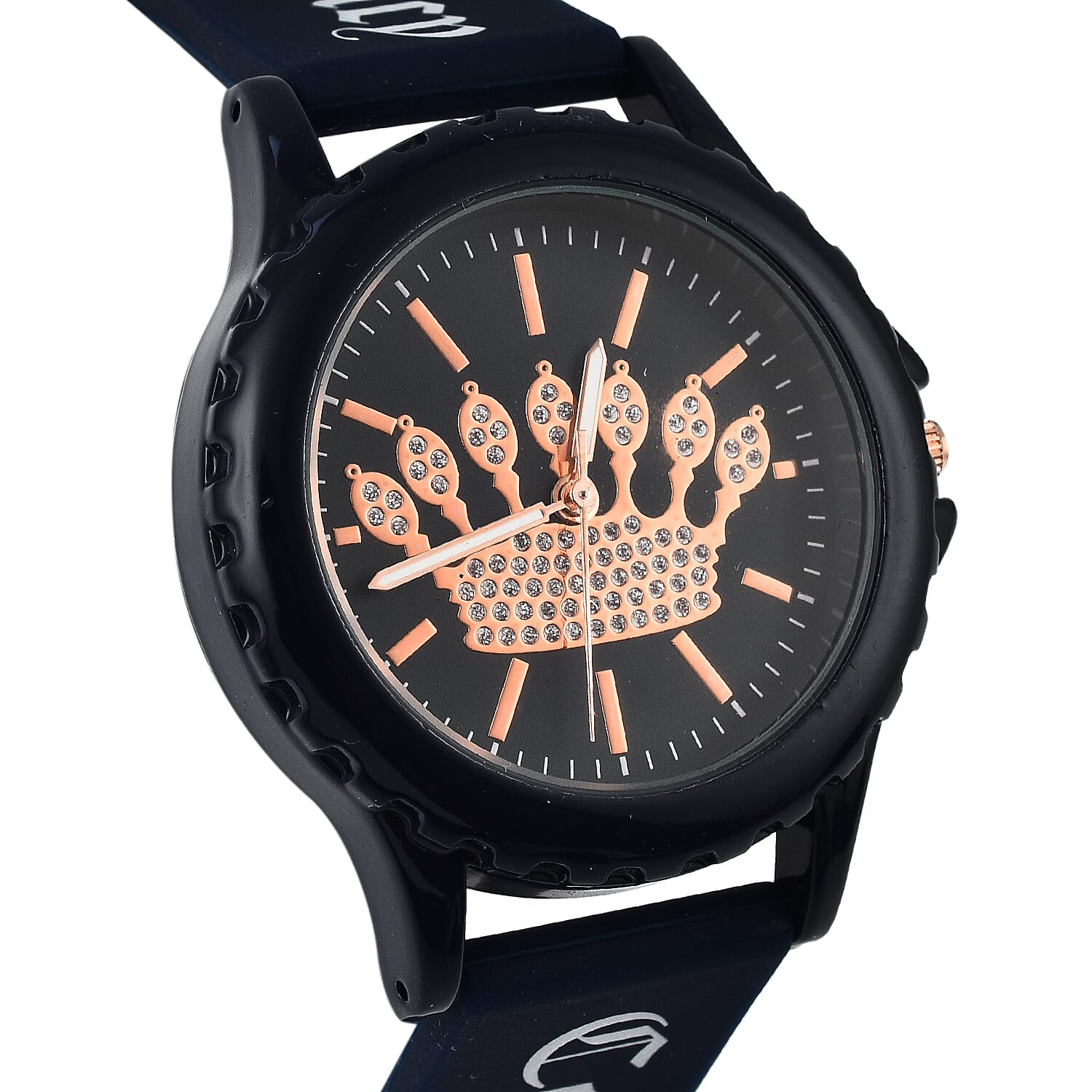 Juicy Couture Analogue Ladies Watch with Silicone Strap - Black