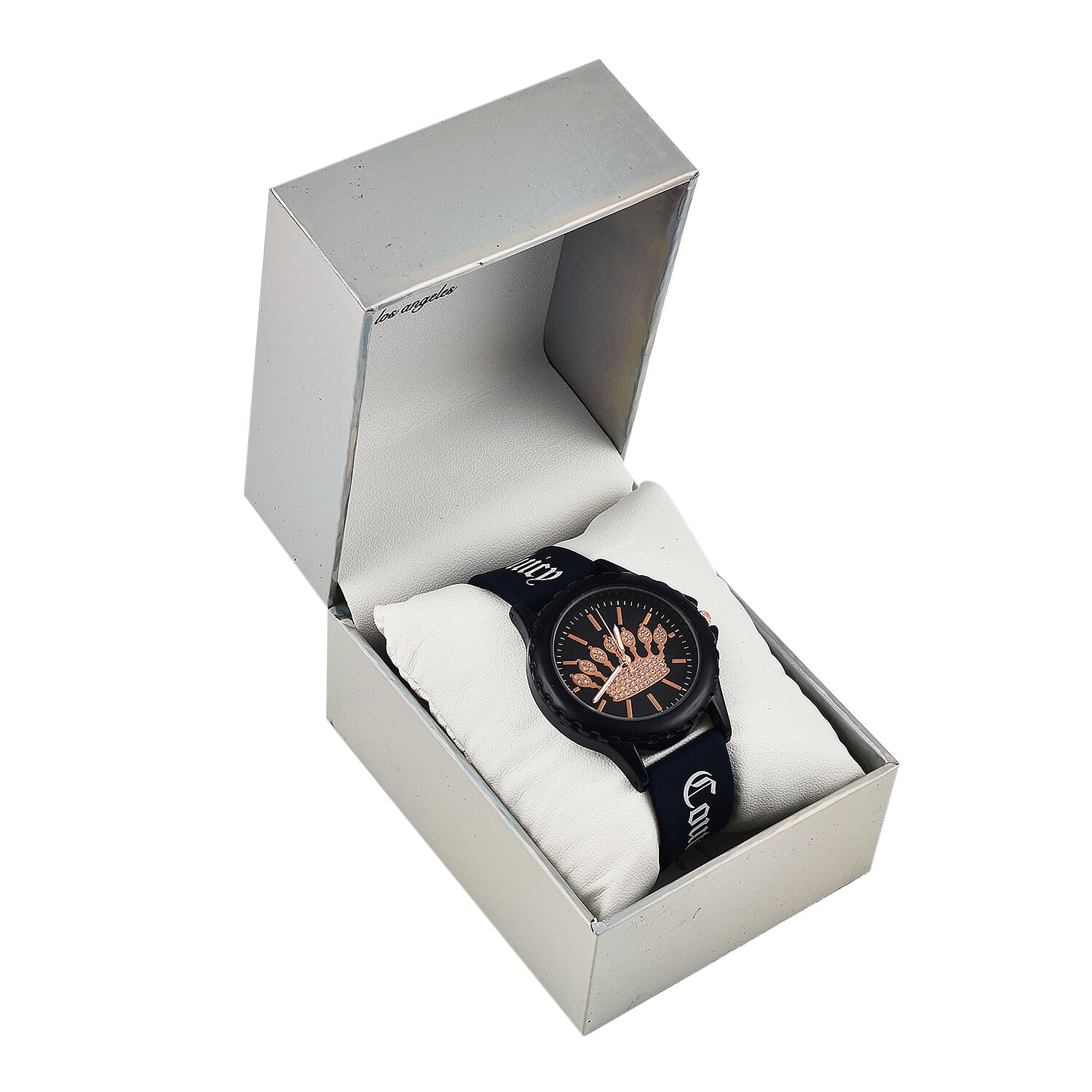 Juicy Couture Analogue Ladies Watch with Silicone Strap - Black