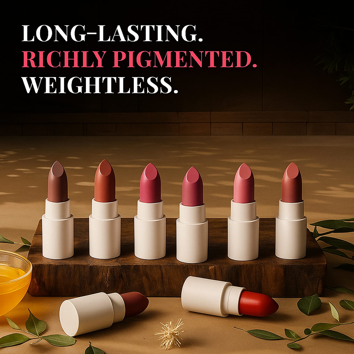 One Time Closeout - Just Herbs-Herb Enriched Set of 16 Micro-Mini Ayurvedic Lipsticks Kit