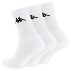 Kappa Pack of 3 Cotton Sports Socks (Size 43 to 46) - White