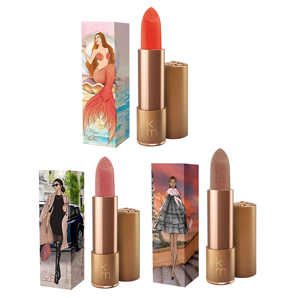 Karen Murrell Natural Lipstick Trio Set - 30 Driven, 27 Graceful and 08 Coral Dawn