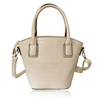 IW Polyurethane Shoulder Bag (Size 18x12x22 cm) - Cream
