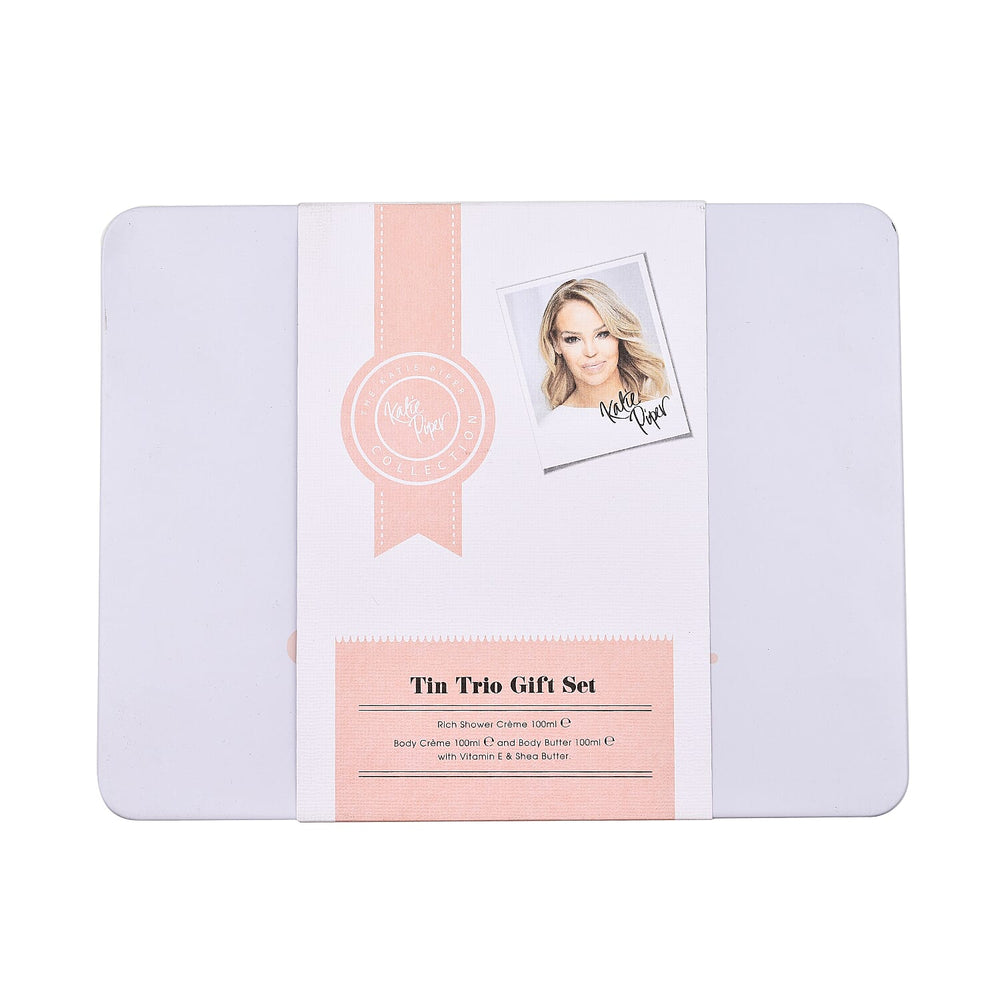 Katie Piper Tin Trio Gift Set 100ml Shower Creme, 100ml Body Creme - 100ml Body Butter