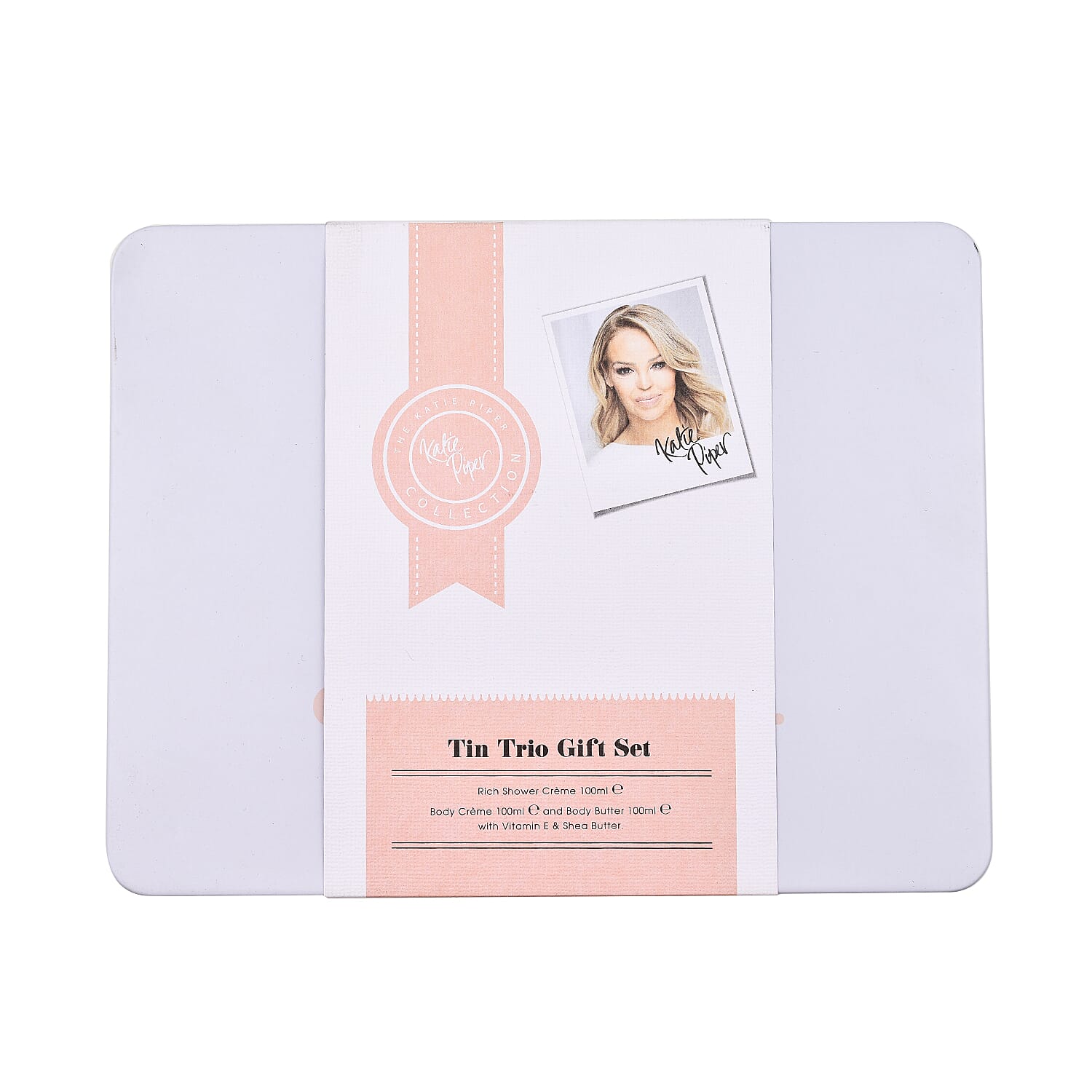 Katie Piper Tin Trio Gift Set 100ml Shower Creme, 100ml Body Creme - 100ml Body Butter