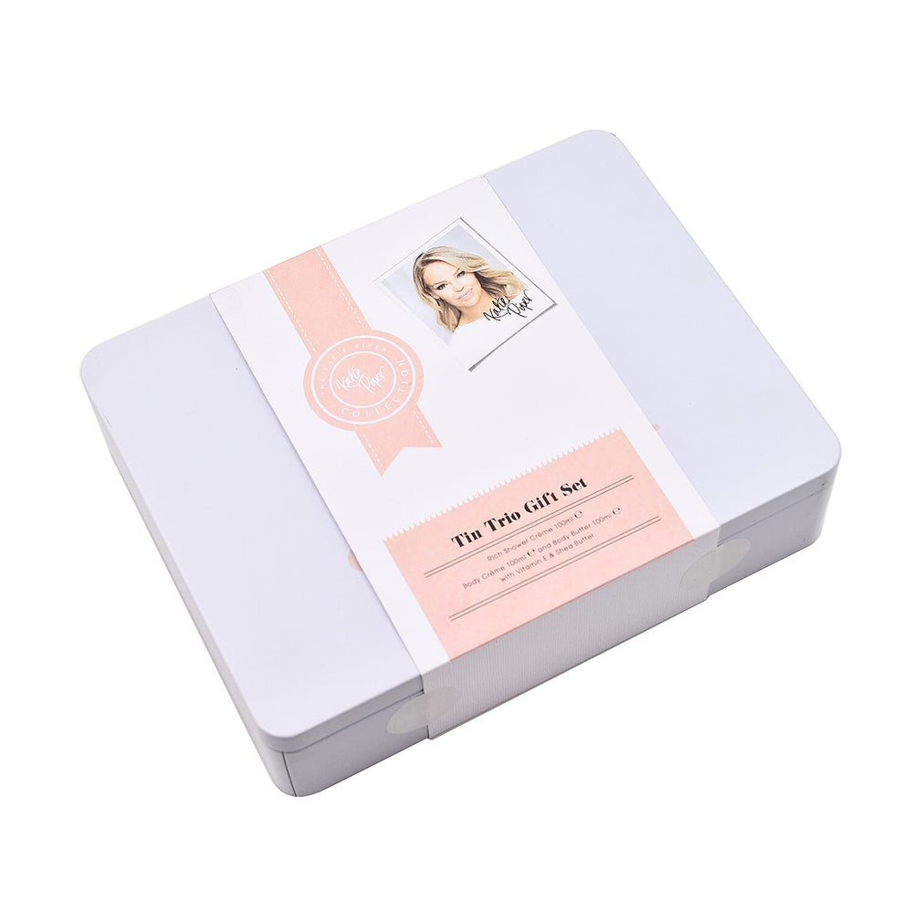 Katie Piper Tin Trio Gift Set 100ml Shower Creme, 100ml Body Creme - 100ml Body Butter