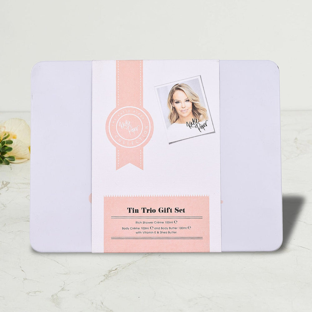 Katie Piper Tin Trio Gift Set 100ml Shower Creme, 100ml Body Creme - 100ml Body Butter