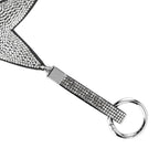 Set of 3 Crystal Keychain (Pattern - Star, Smile Face - Heart Shapes) - Silver