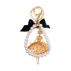 Set of 3 Keychains Decorated with Sparkling Rhinestones - (Strawberry, Elephant - Fairies)