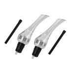 Set of 2  Wine Aerator - Silver & Transparent