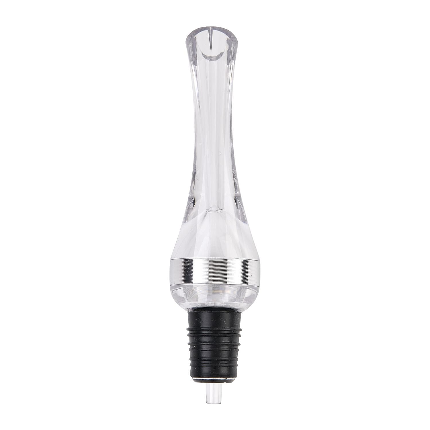 Set of 2  Wine Aerator - Silver & Transparent