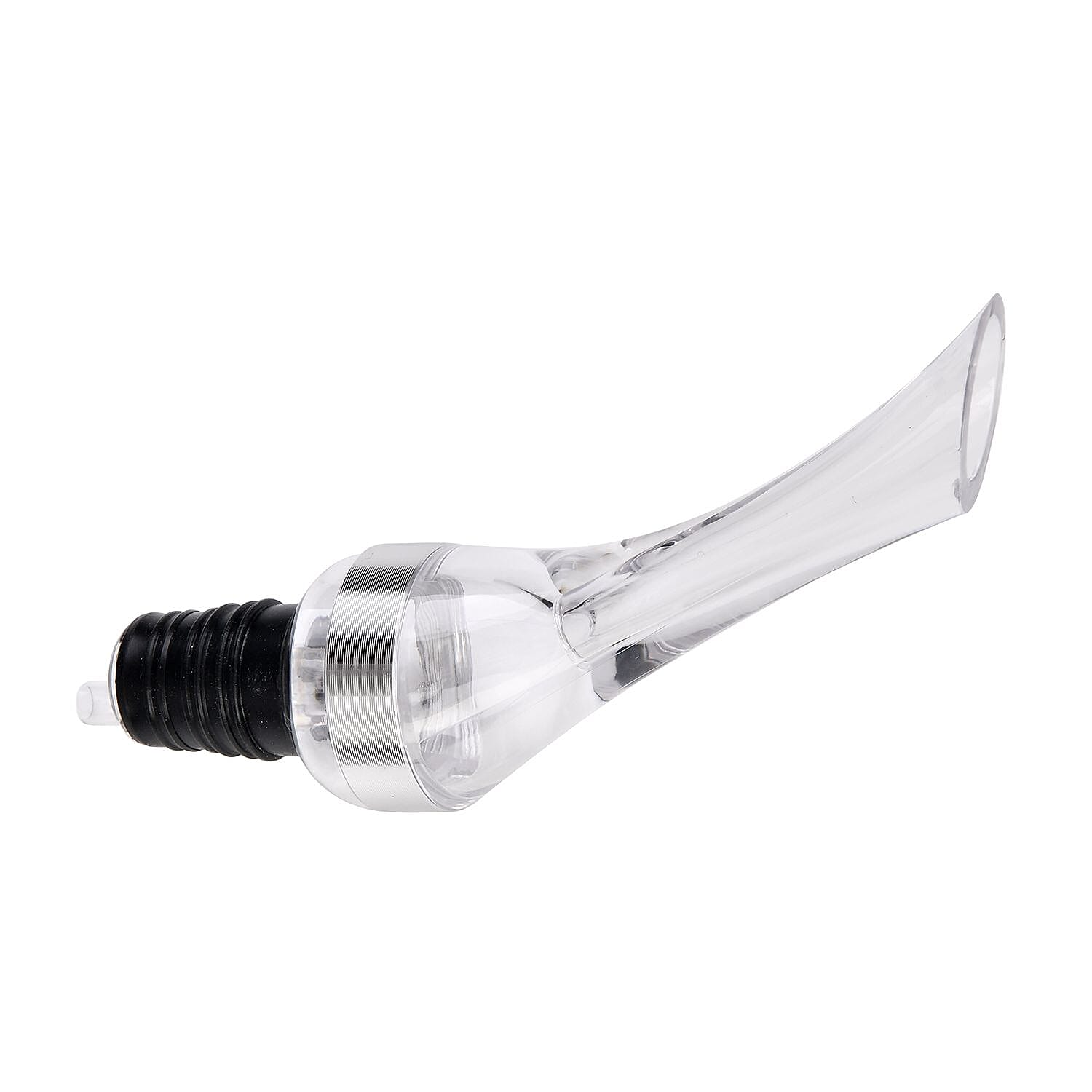 Set of 2  Wine Aerator - Silver & Transparent