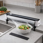 Cling Film Cutter – Effortless Cutting for Your Kitchen - Black