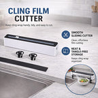 Cling Film Cutter – Effortless Cutting for Your Kitchen - Black