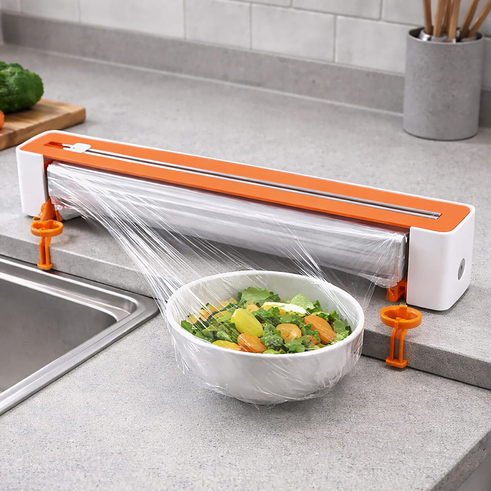 Cling Film Cutter – Effortless Cutting for Your Kitchen - Yellow