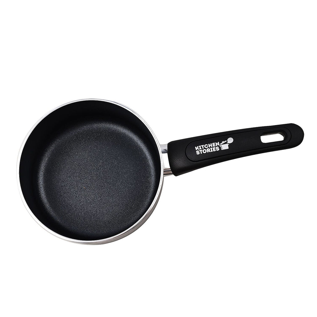Kitchen Stories The Searsmart Collection - 3 Piece PFAS Free Non-Stick Aluminium Saucepan Set (16cm, 18cm, 20cm)