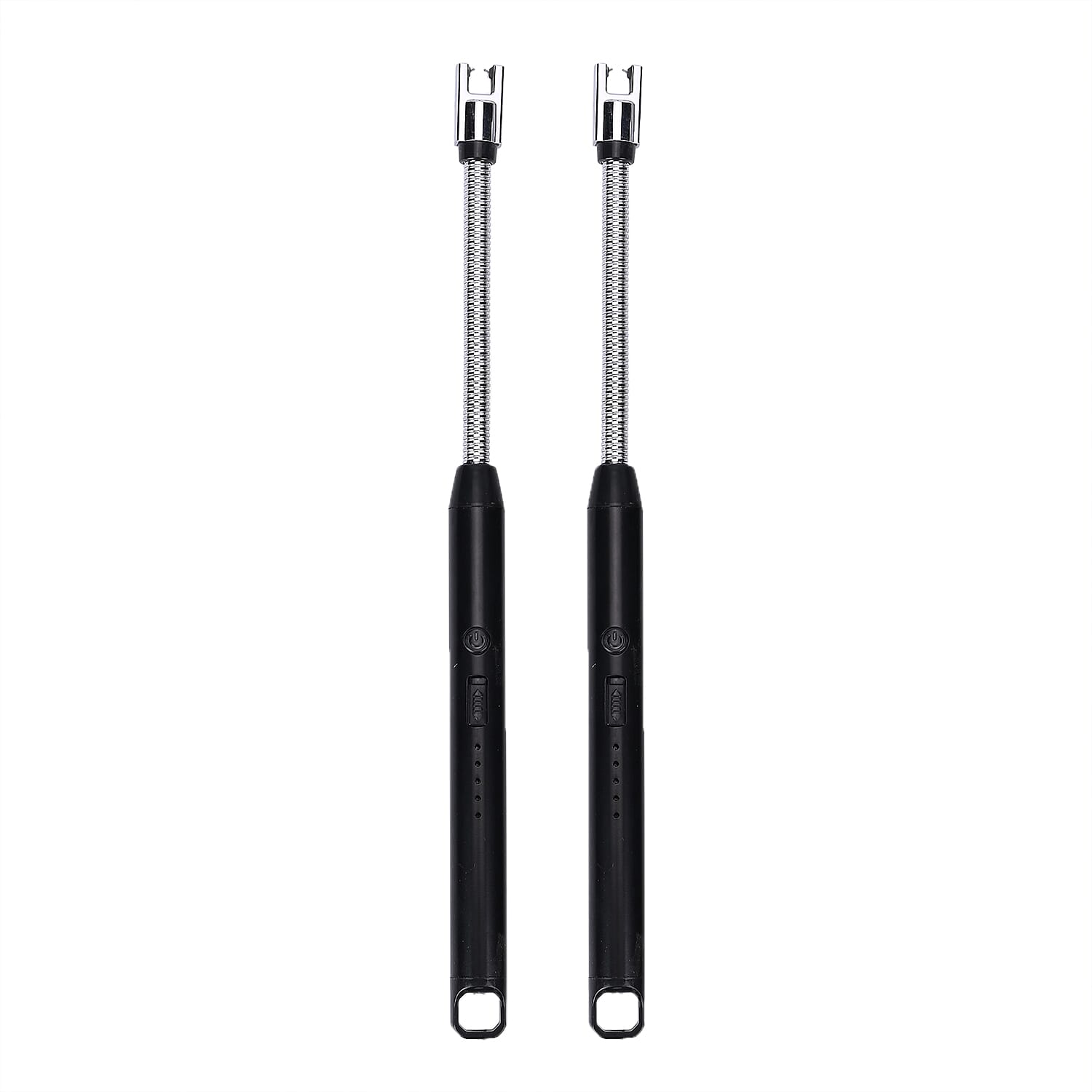 Set of 2 Rechargeable Electric Lighters - Black