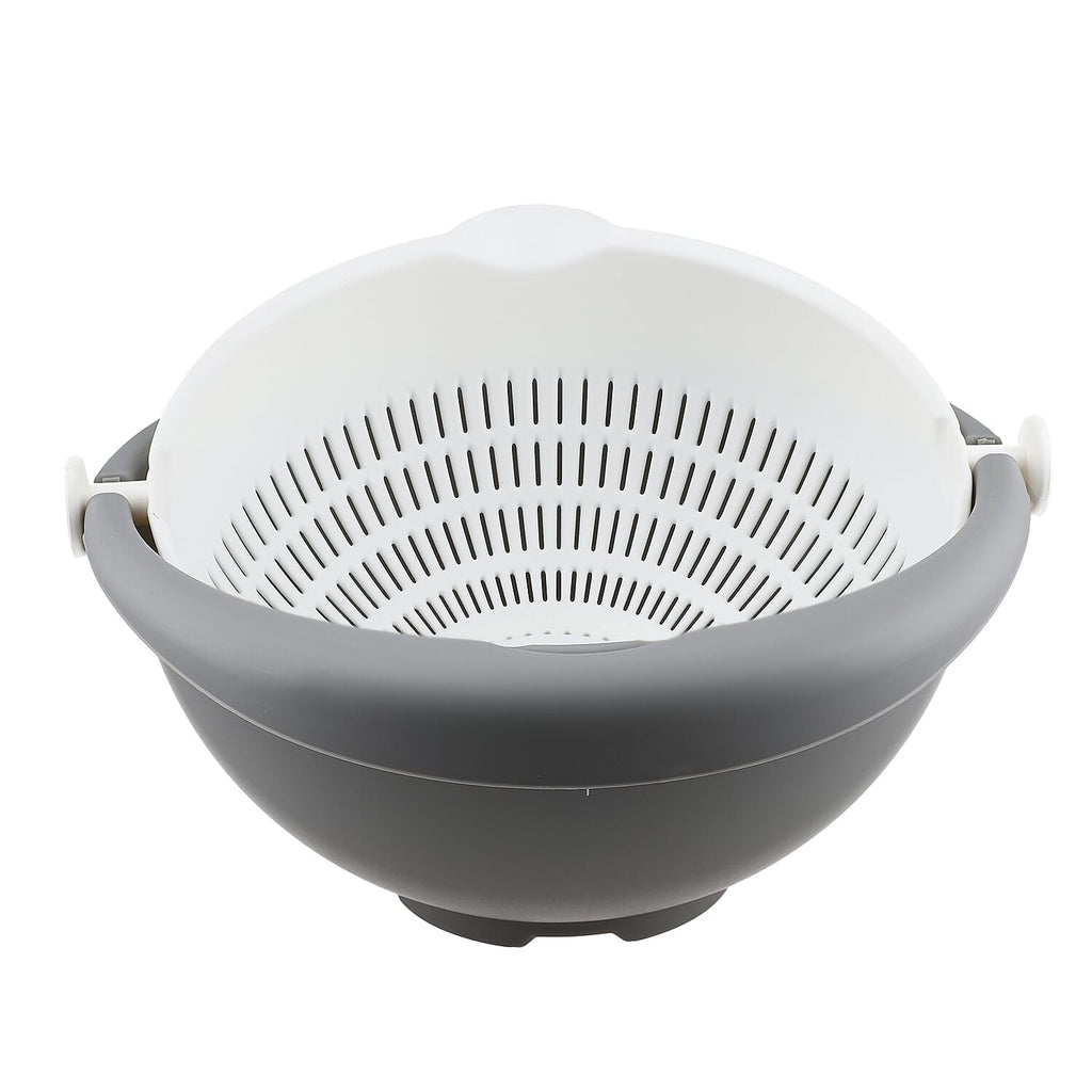 Set of 3 Funnel Double Layer Colander - Grey