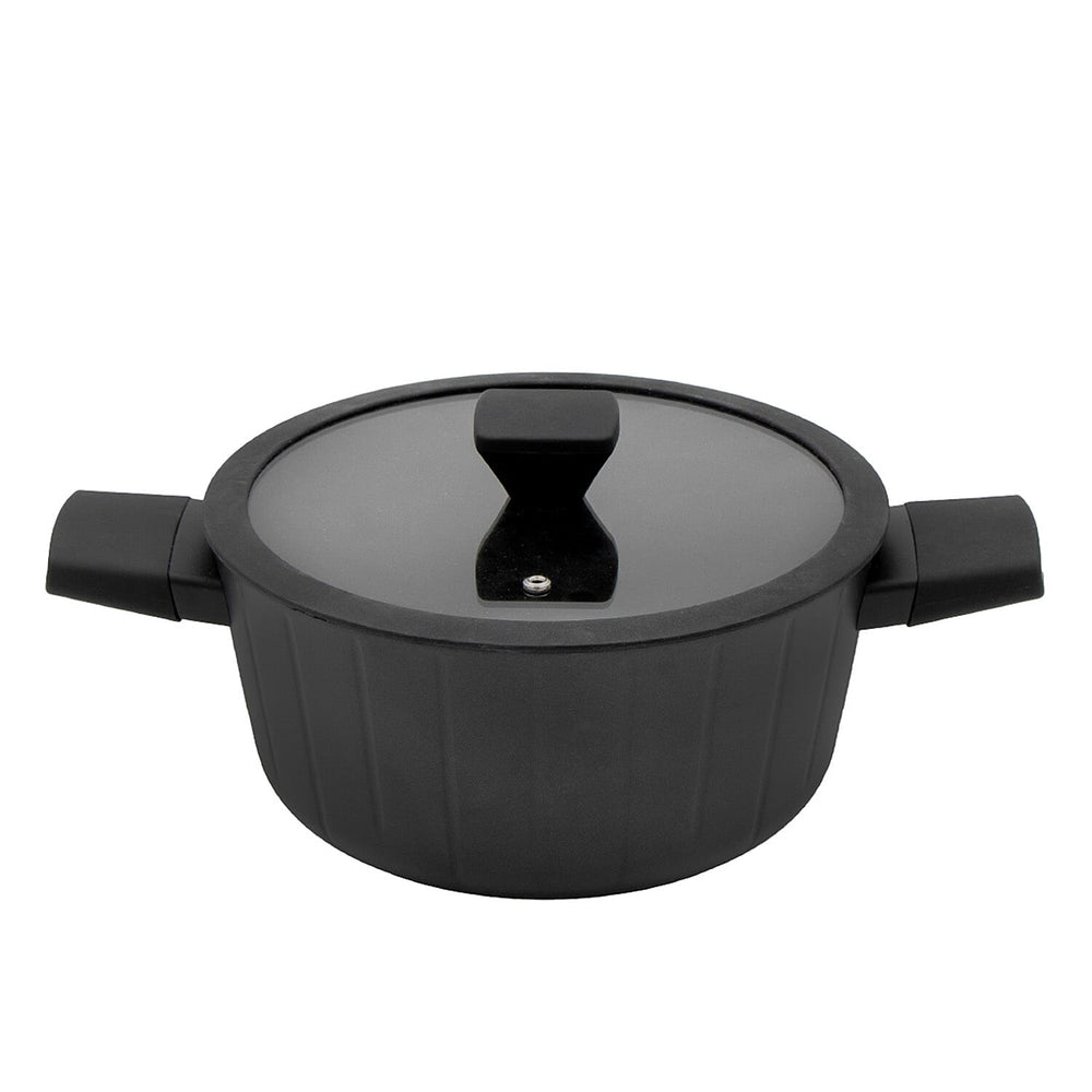 Stock Pot (24cm) - Electric, Gas, Induction & Hotplate. Forged Aluminium Base & PFOA Free - Non Stick