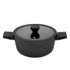 Stock Pot (24cm) - Electric, Gas, Induction & Hotplate. Forged Aluminium Base & PFOA Free - Non Stick