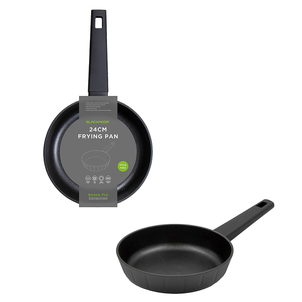 Frying Pan (24cm) - Electric, Gas, Induction & Hotplate. Forged Aluminium Base & PFOA Free - Non Stick