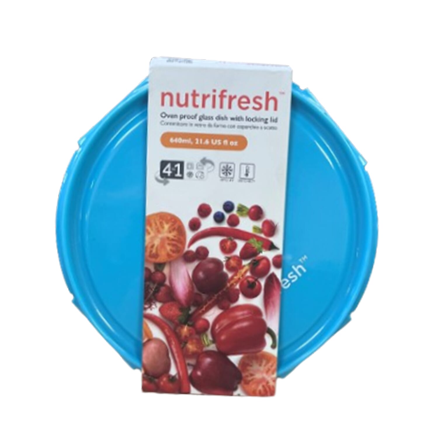 Set of 2 Nutrifresh Food Storage Container with Lid (960 ML)