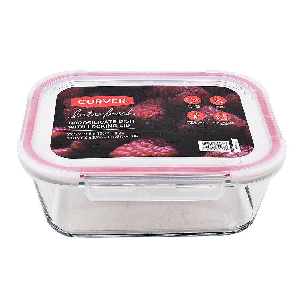 Closeout Deal- Curver Interfresh Smart Cook Borosilicate Food Container 3.3 Litres