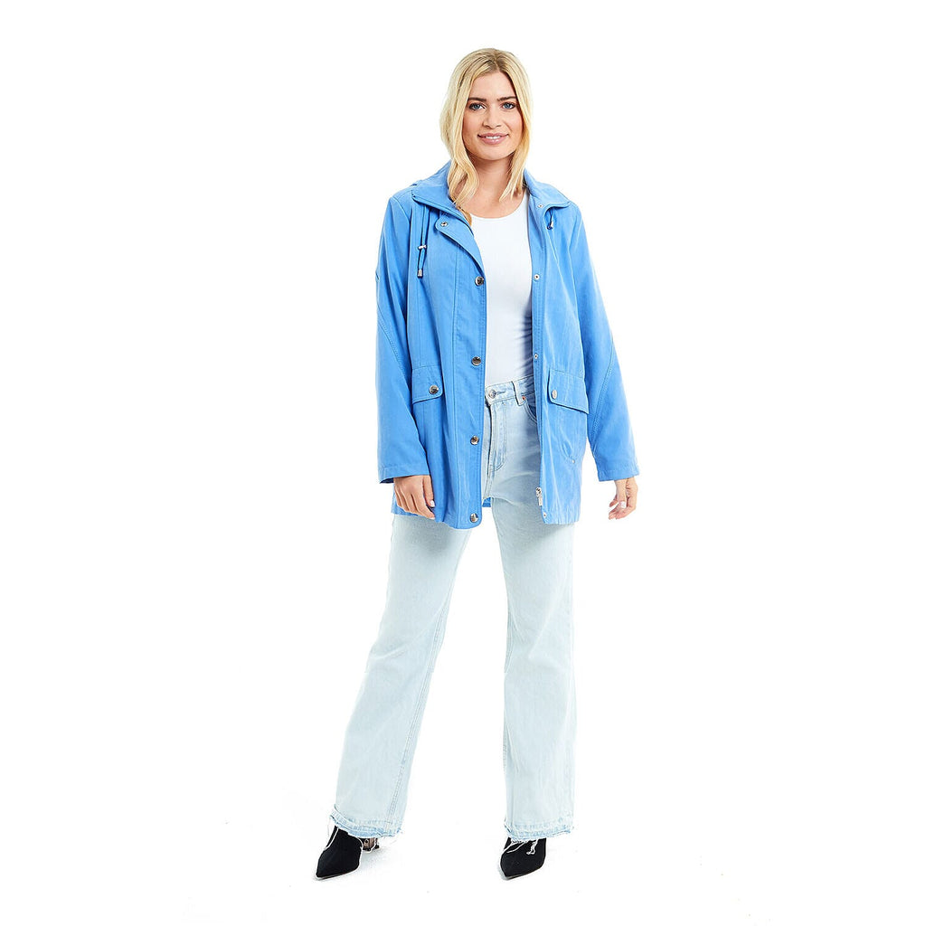 Klassik - Ladies Showerproof Woven Jacket (Size 14) - Ultra Marine