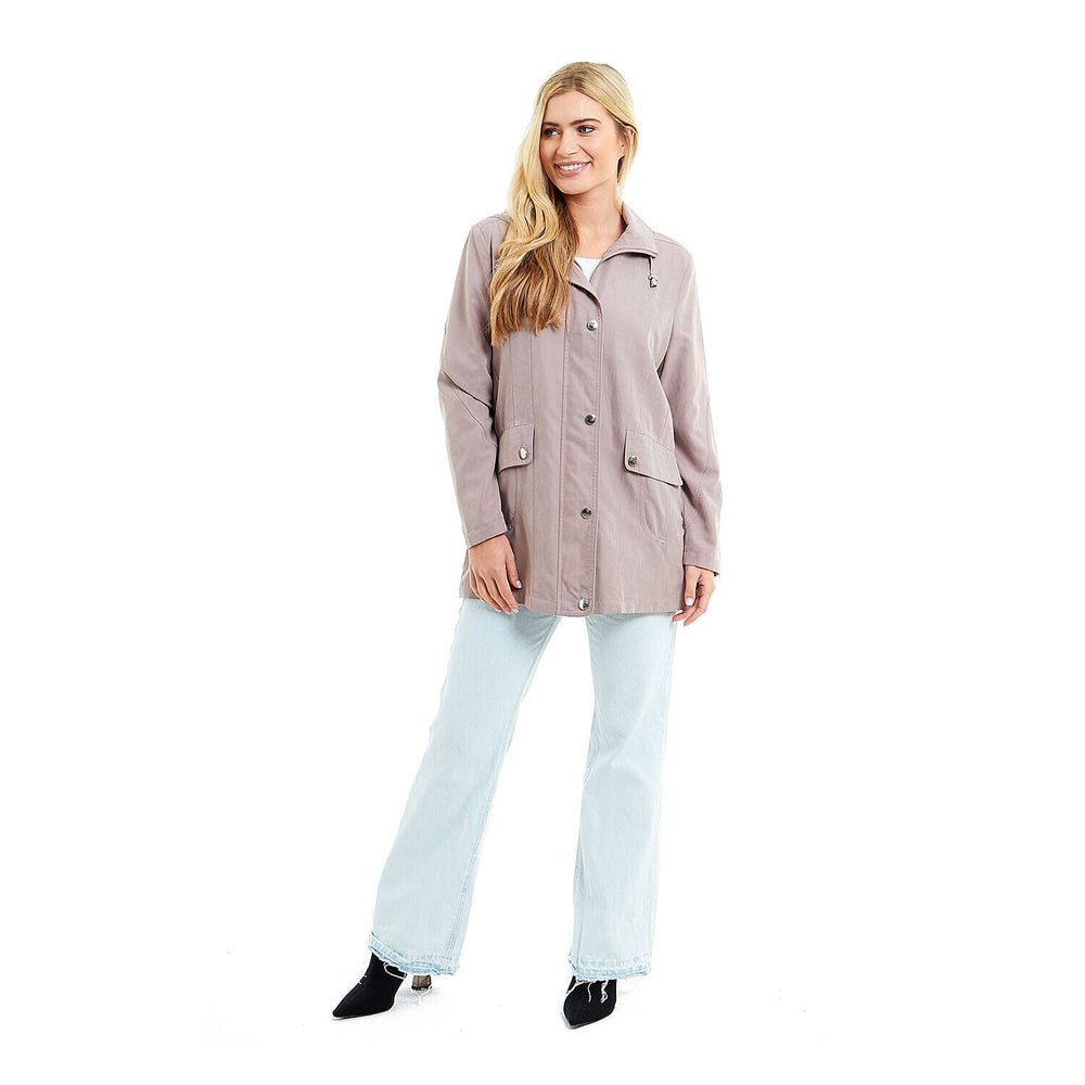 Klassik - Ladies Showerproof Woven Jacket (Size 14) - Stone
