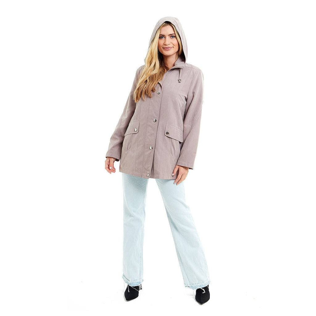 Klassik - Ladies Showerproof Woven Jacket (Size 14) - Stone