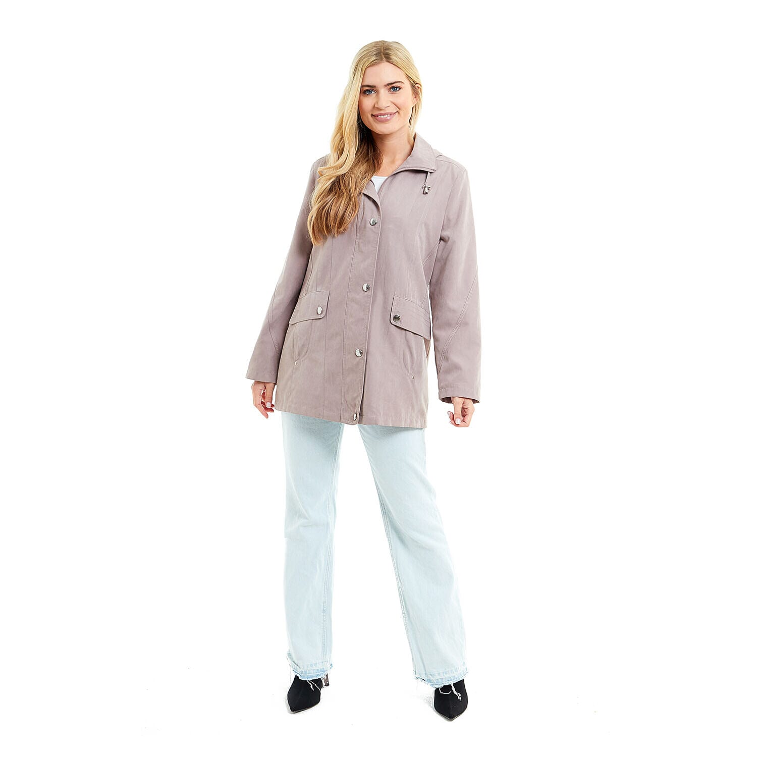 Klassik - Ladies Showerproof Woven Jacket (Size 16) - Stone