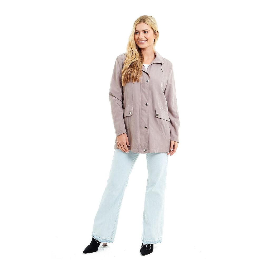 Klassik - Ladies Showerproof Woven Jacket (Size 16) - Stone