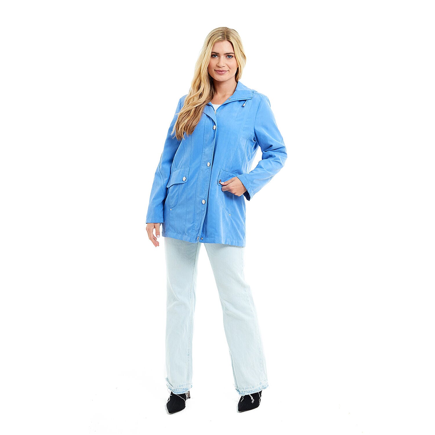Klassik - Ladies Showerproof Woven Jacket (Size 18) - Ultra Marine