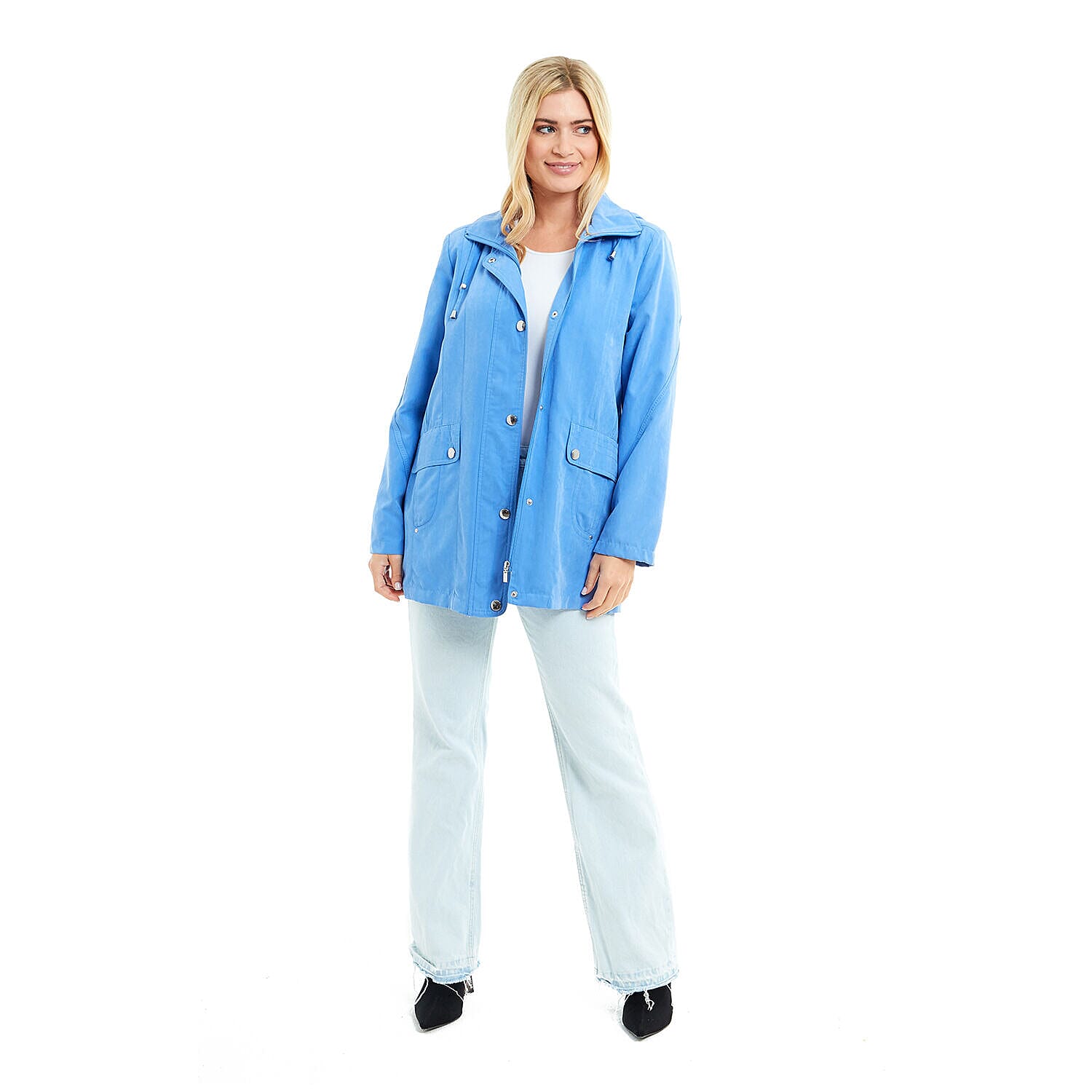 Klassik - Ladies Showerproof Woven Jacket (Size 18) - Ultra Marine