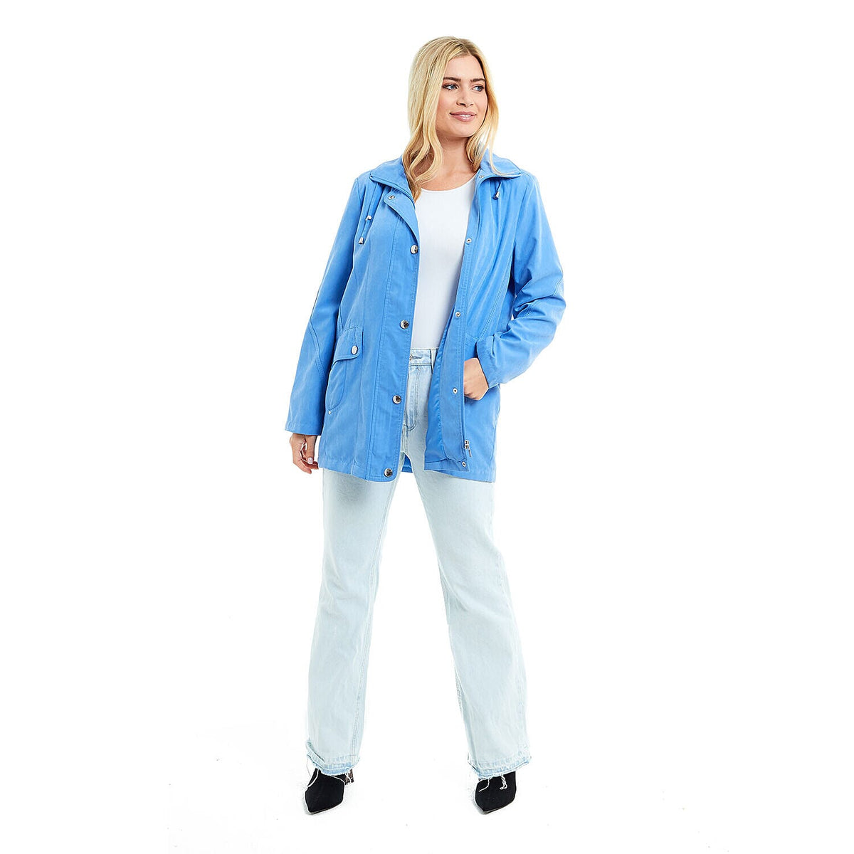 Klassik - Ladies Showerproof Woven Jacket (Size 22) - Ultra Marine