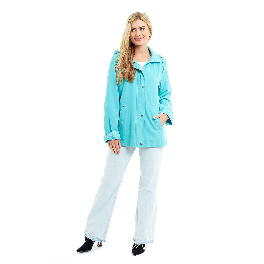 Klassik - Ladies Showerproof Woven Jacket (Size 22) - Pool Blue