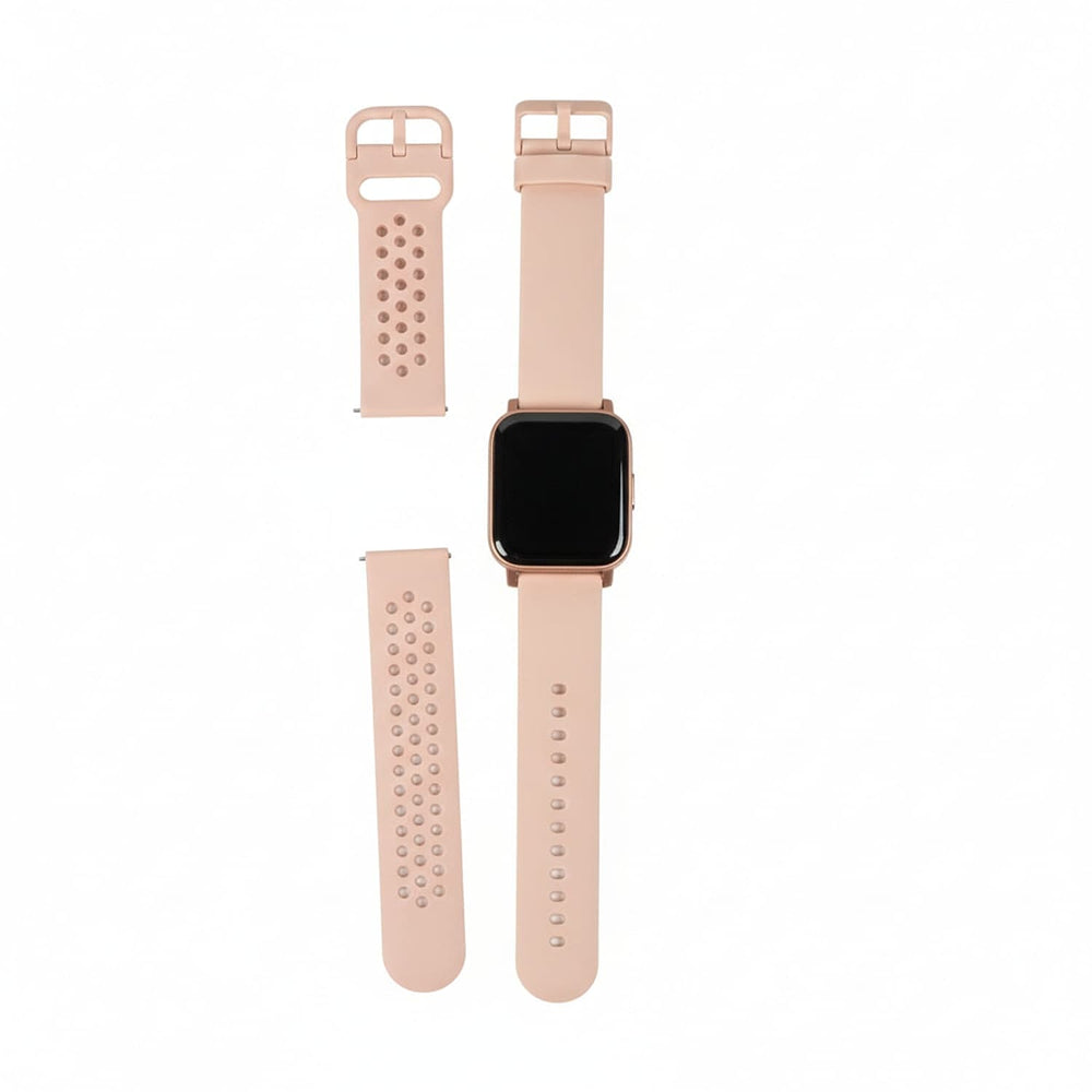 Klatre Smartwatch with Silicone Strap 20 Sports Modes, Heart Rate Monitor, Blood Oxygen, 5 ATM, 10 Day Battery Life, 100- Watch Faces