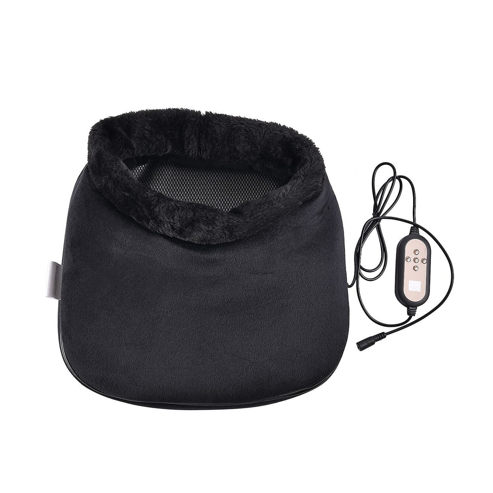 Lowest Ever Price - Shiatsu Foot - Back Massager with Heating Therapy (Size 34x33x18 cm) - Black