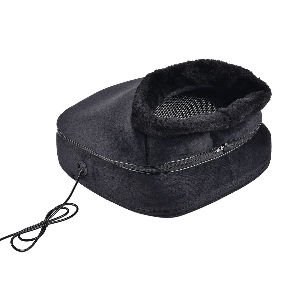 Lowest Ever Price - Shiatsu Foot - Back Massager with Heating Therapy (Size 34x33x18 cm) - Black