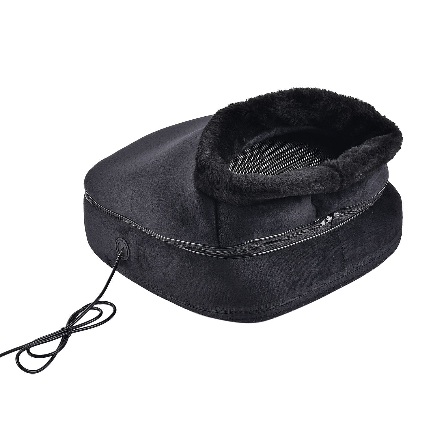 Lowest Ever Price - Shiatsu Foot - Back Massager with Heating Therapy (Size 34x33x18 cm) - Black