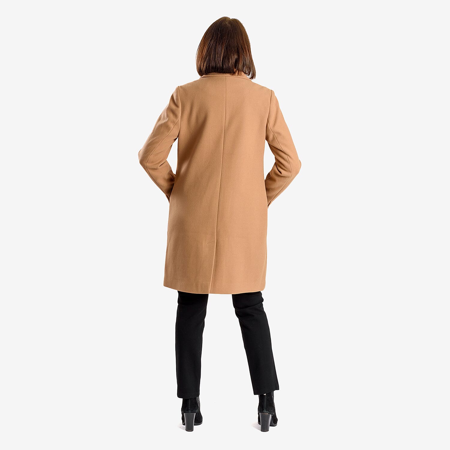 Midlength Knitted Stylish Coat (Size 20) - Camel