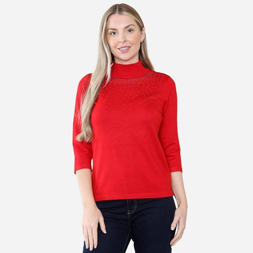 Knitted Jumper - Red