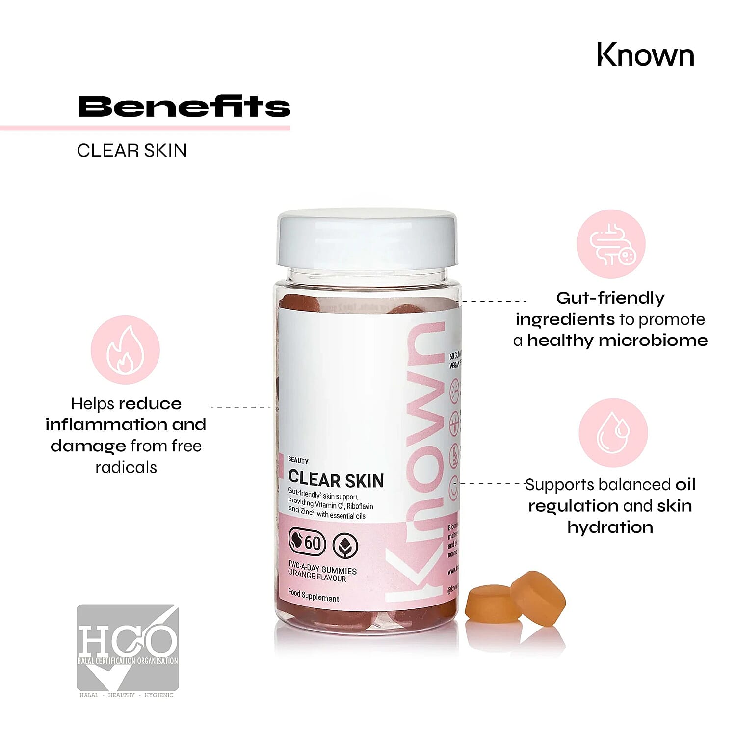 Known Clear Skin Gummies