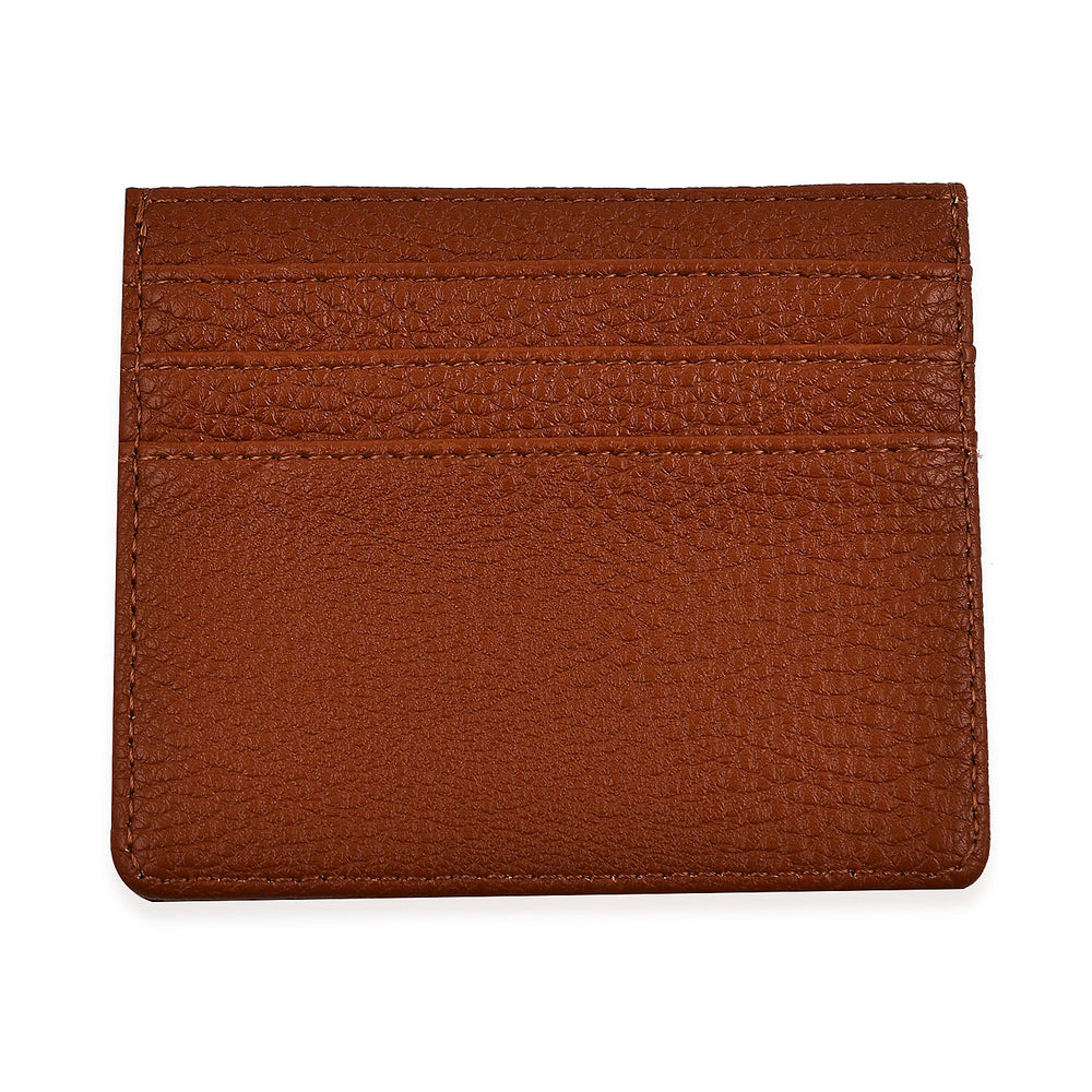 Kris Ana Leather Cardholder - Tan