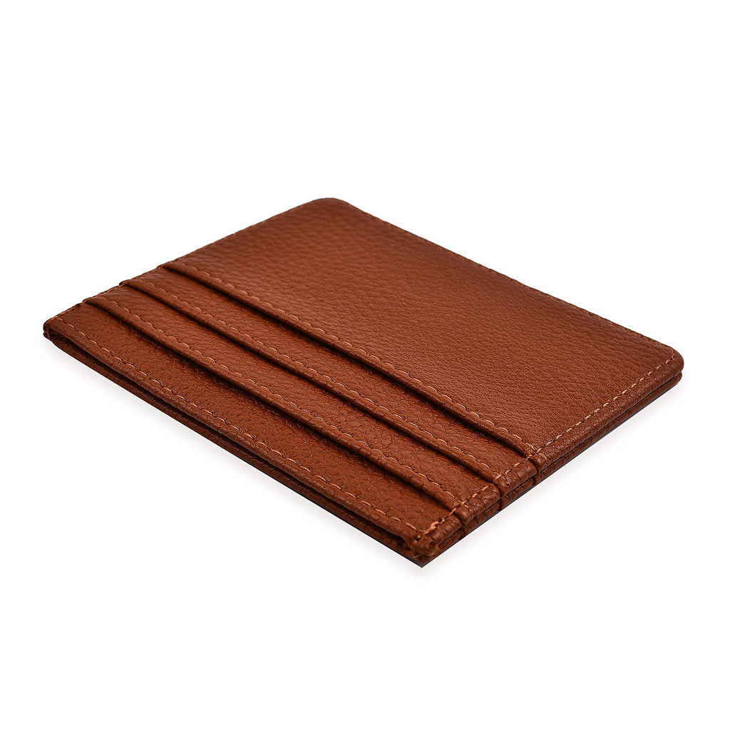 Kris Ana Leather Cardholder - Tan