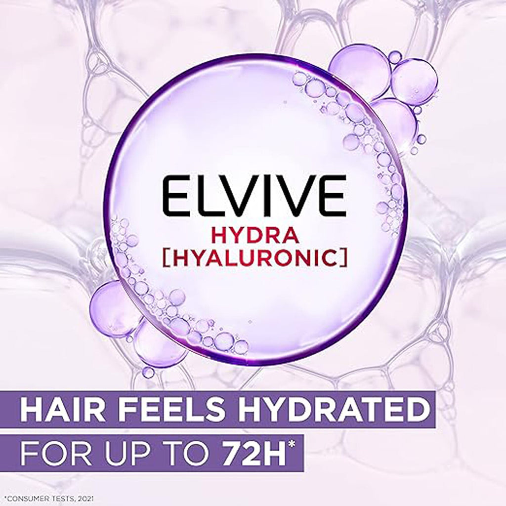 L'oreal Paris Elvive Hydra Hyaluronic 3 Piece Bundle (500ml Shampoo, 400ml Conditioner & 150ml Serum)