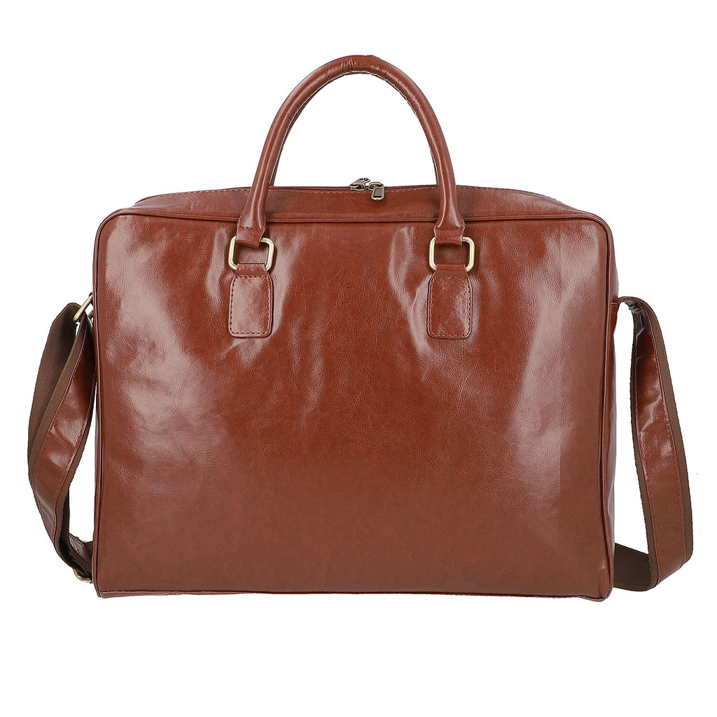 LA MAREY Laptop Bag with Adjustable Shoulder Strap (Size 41x30x6 Cm) - Brown