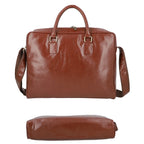 LA MAREY Laptop Bag with Adjustable Shoulder Strap (Size 41x30x6 Cm) - Brown