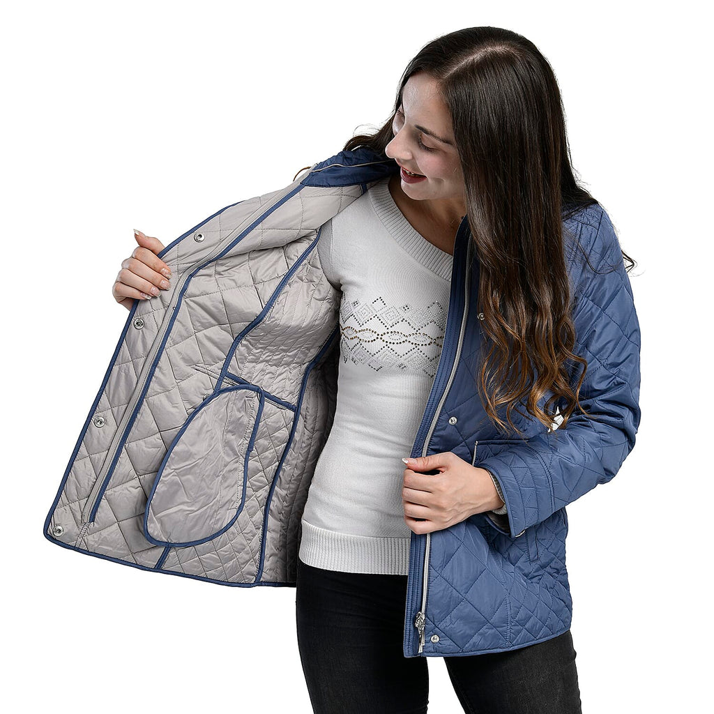 La Marey Lightweight Padded Jacket (Size 14) - Blue