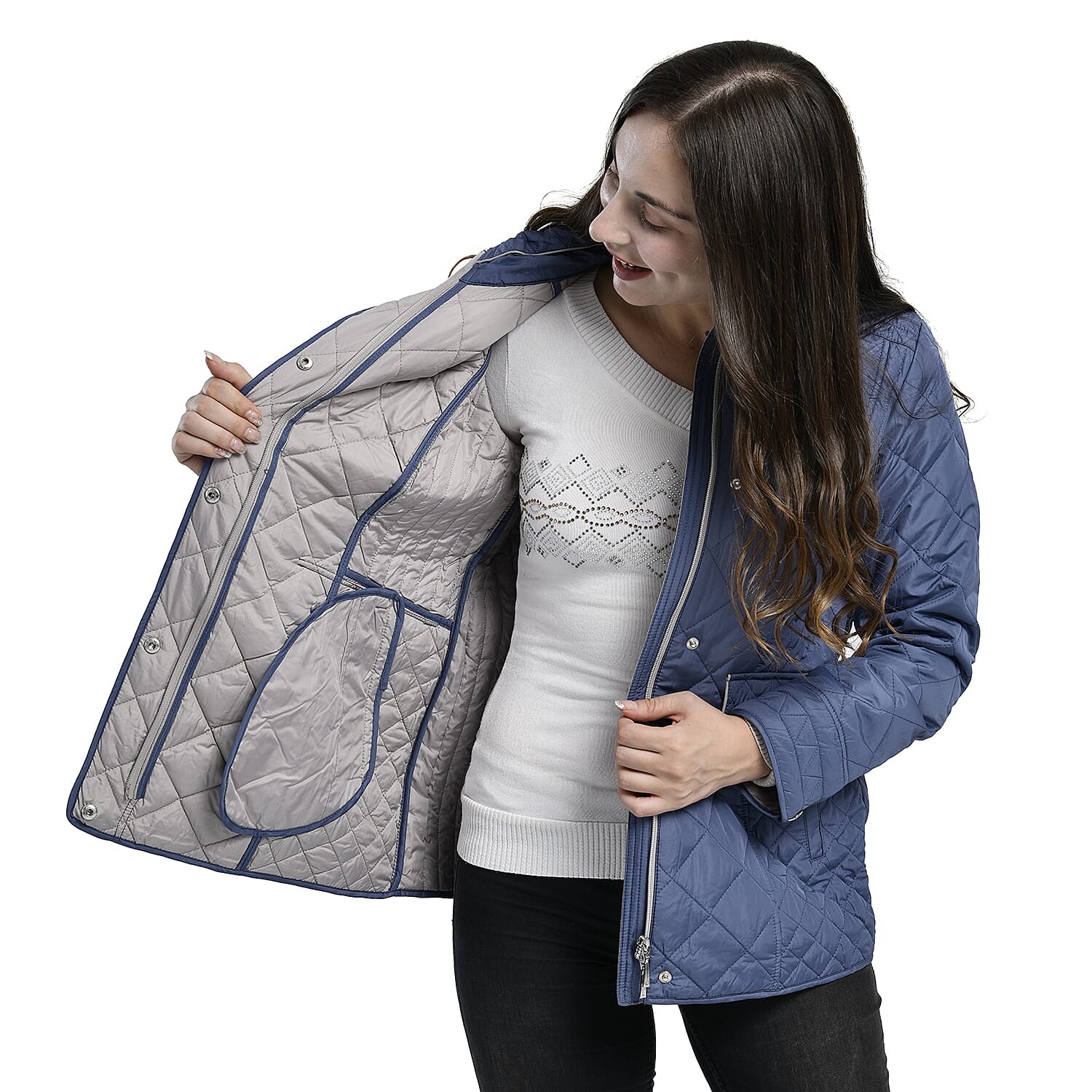 La Marey Lightweight Padded Jacket (Size 18) - Blue
