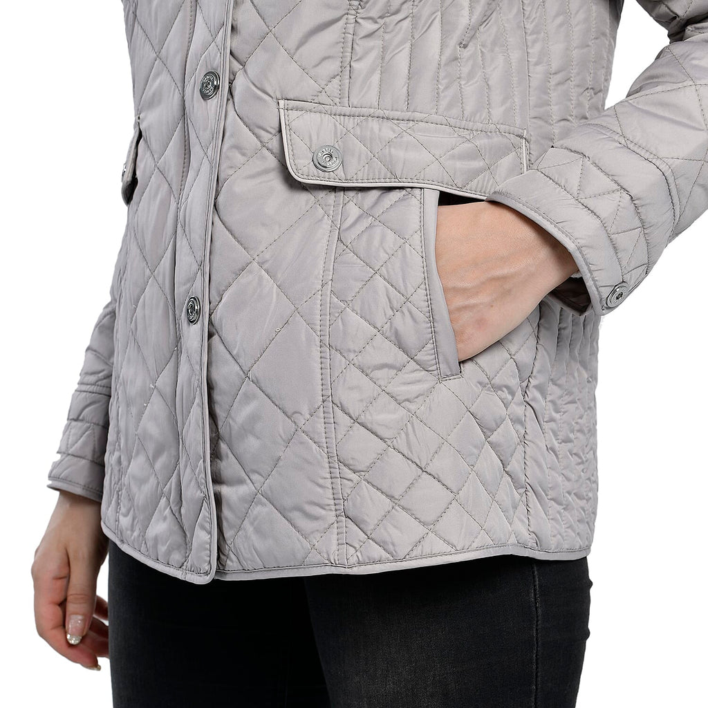 La Marey Lightweight Padded Quilted Jacket (Size 18) - Grey